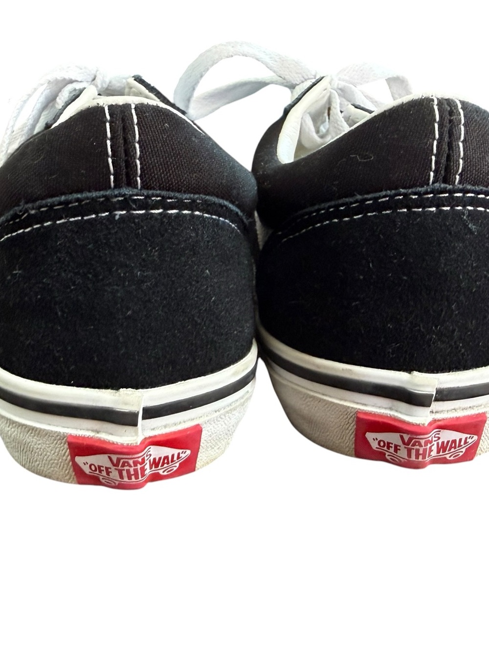 Vans Kids Black and White Old Skool Sneakers Worn Once e - Picture 3 of 6
